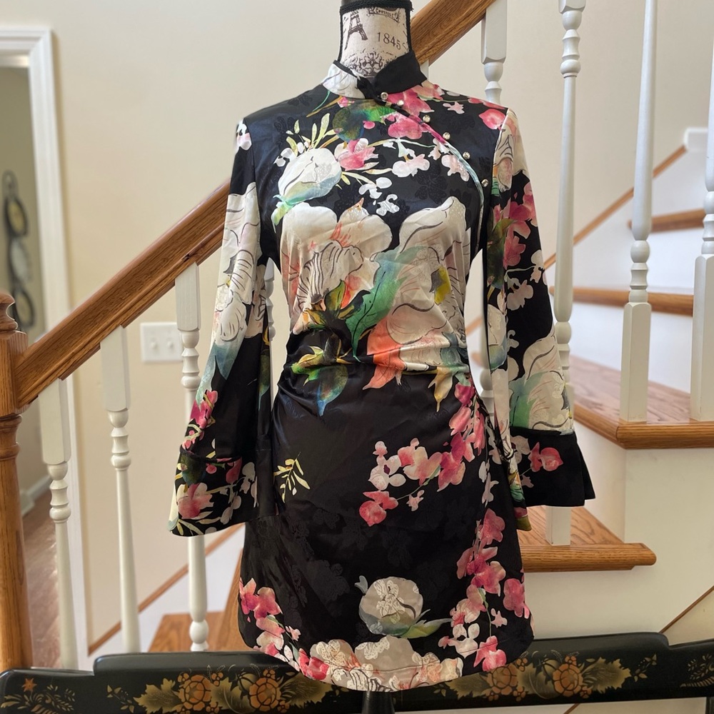 ZARA oriental Inspired Dress ~ M